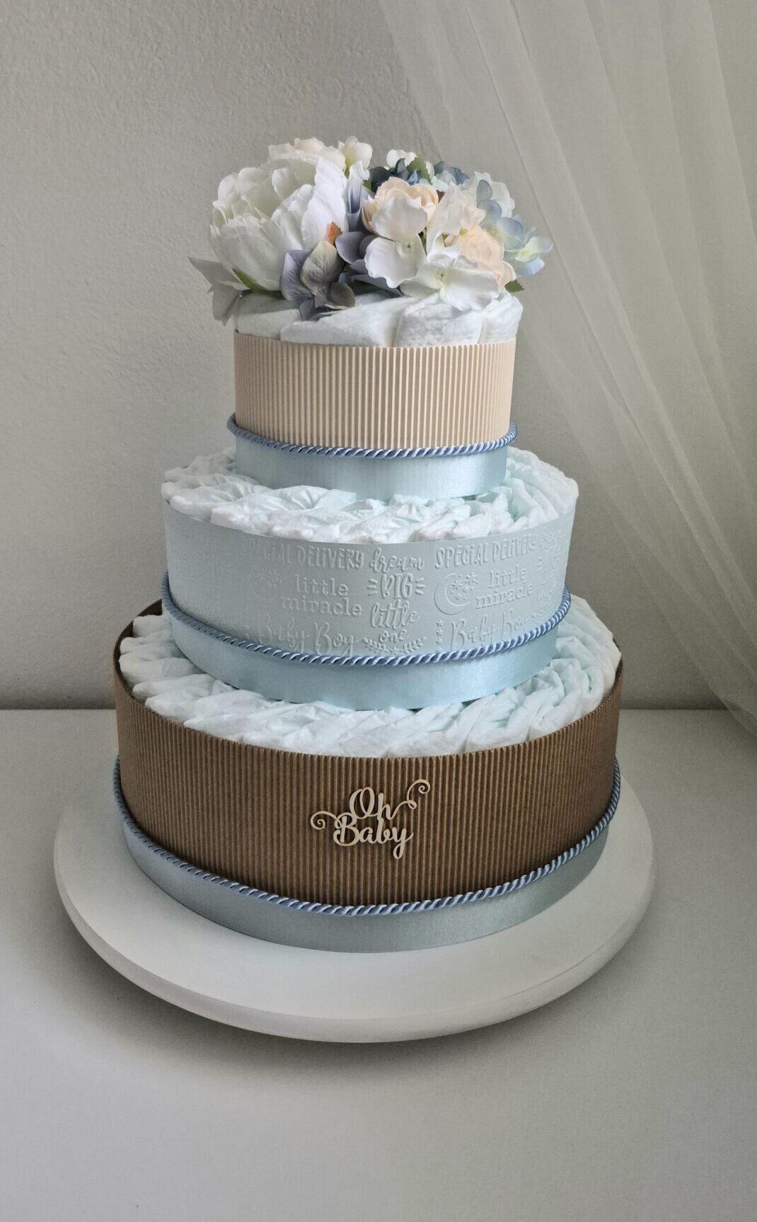 Plienková torta - Vintage - belasá